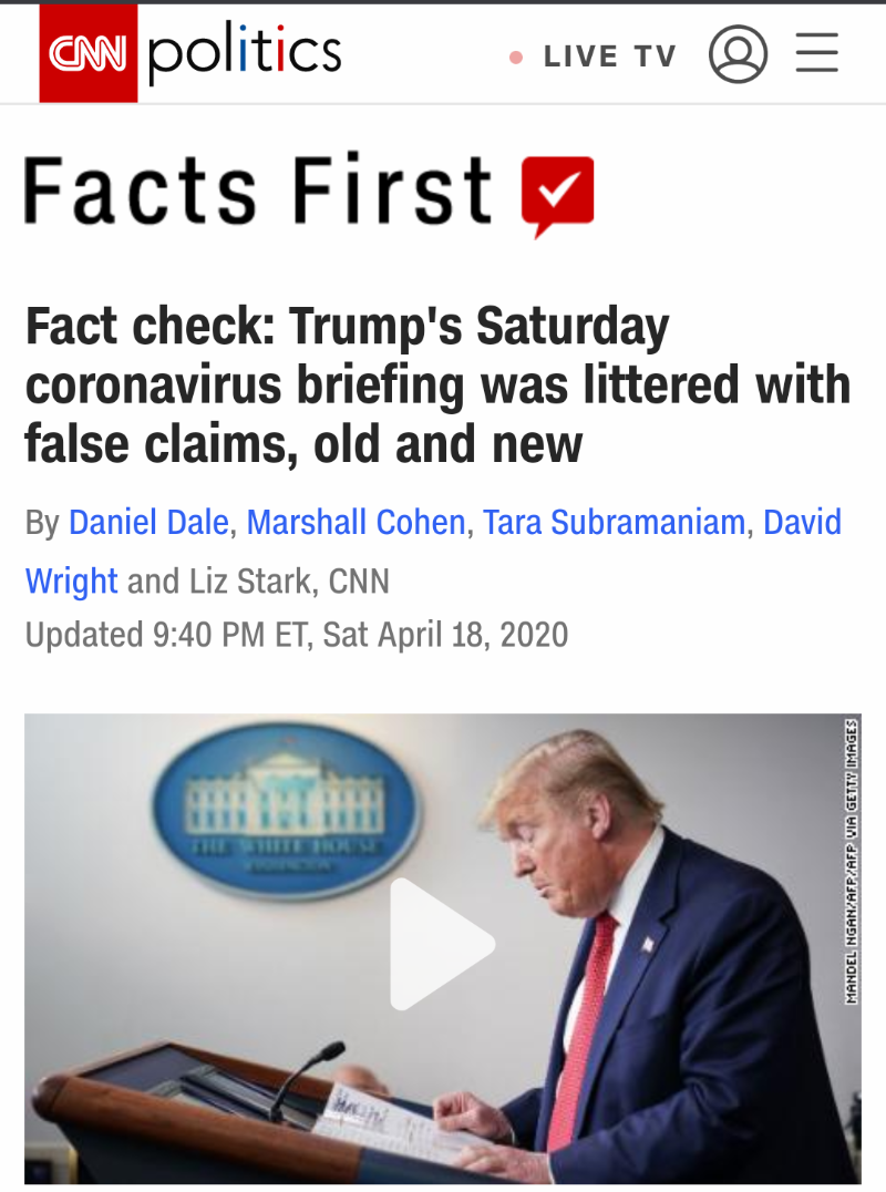 北美观察丨美国媒体历数特朗普“谎言” CNN：简直不知从何说起！