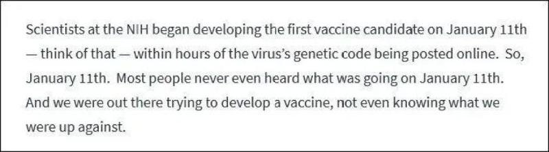 美国1月11日已开始研发疫苗！特朗普亲口承认了