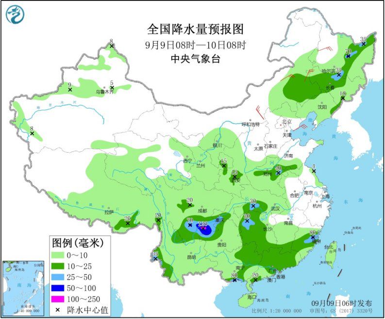 西南地区等地多降水 黑龙江、吉林等地有中到大雨