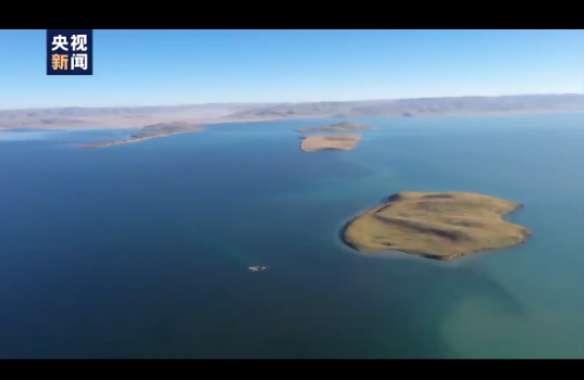 70秒航拍带你领略扎陵湖美景