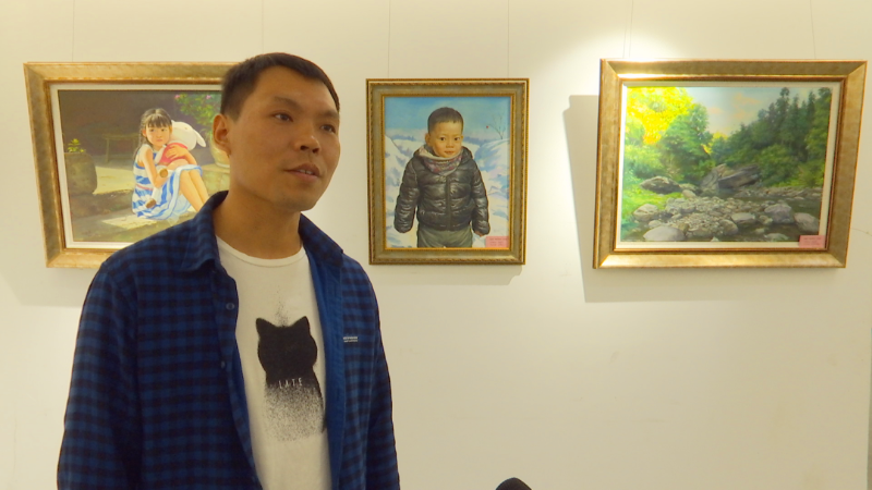 “印象韩城”油画展在古城隍庙街区展出（图）