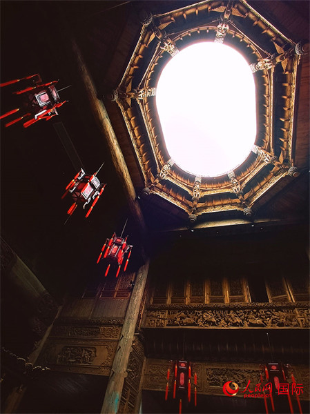 考亭古街古建筑内部天井。中国人民网 亚瑟夫 摄