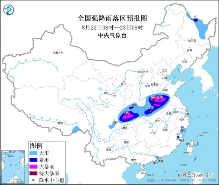 黄淮四川盆地等地有强降水 河南局地有特大暴雨