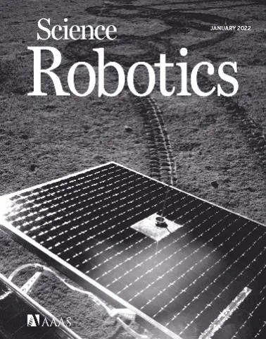 “玉兔”二号月球车运行轨迹（Science Robotics杂志封面）