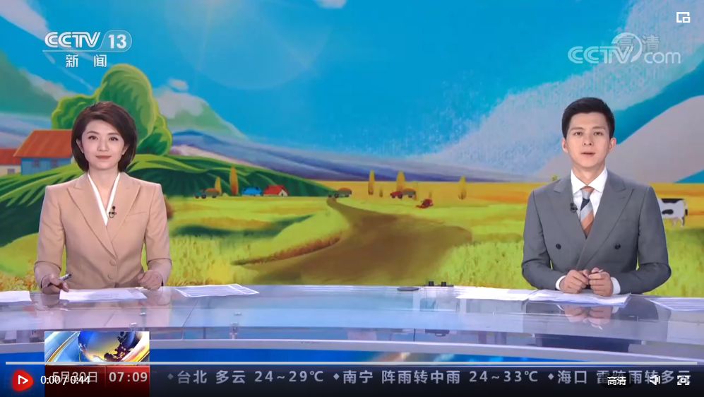 河北涿州近万亩水稻插秧忙 美丽乡村披绿装