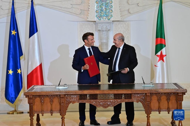 阿尔及利亚与法国签署重建伙伴关系宣言