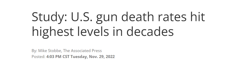 【透视】美国枪支暴力有多严重？新研究：过去32年，人死<strong></strong>超110万人死于涉枪事件