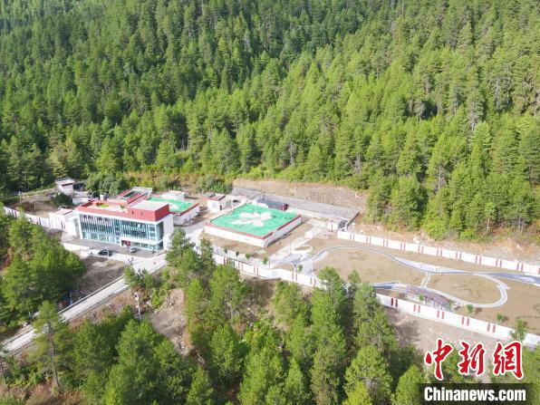 波密县农村供水保障工程鸟瞰实景图 广州市政总院 供图