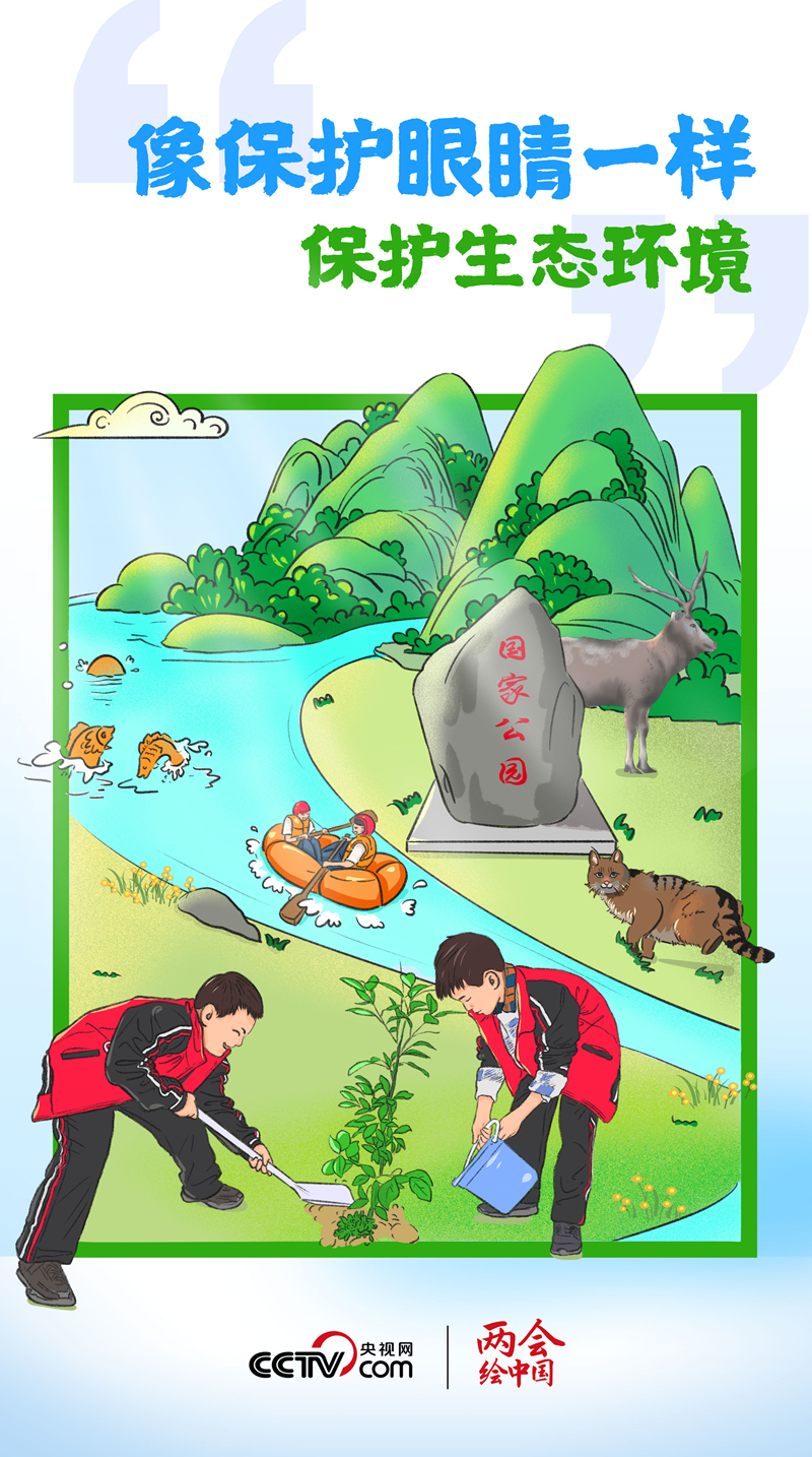 两会绘中国｜“像保护眼睛一样保护生态环境”