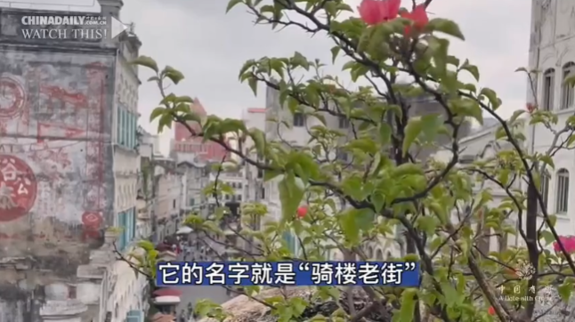 【中国有约】美国视频博主在线安利海口“骑楼老街”