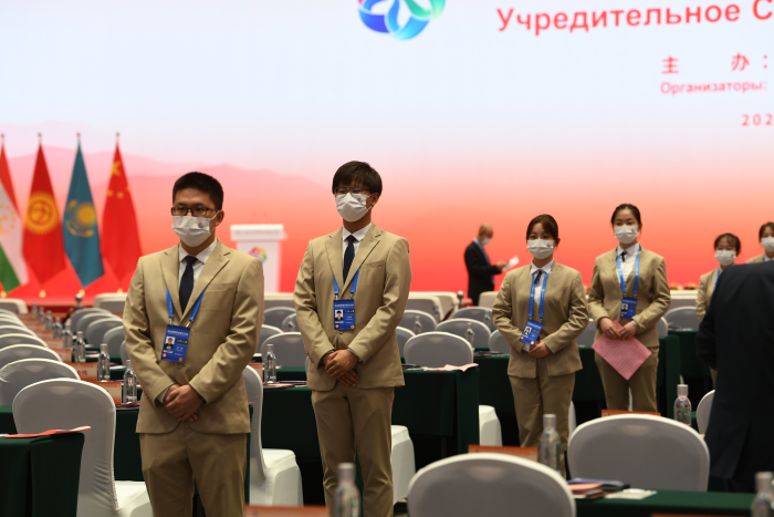 3西安青年志愿者服务中国－中亚峰会。团西安市委供图