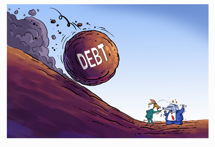 漫评美国债务危机：“极限拉扯”