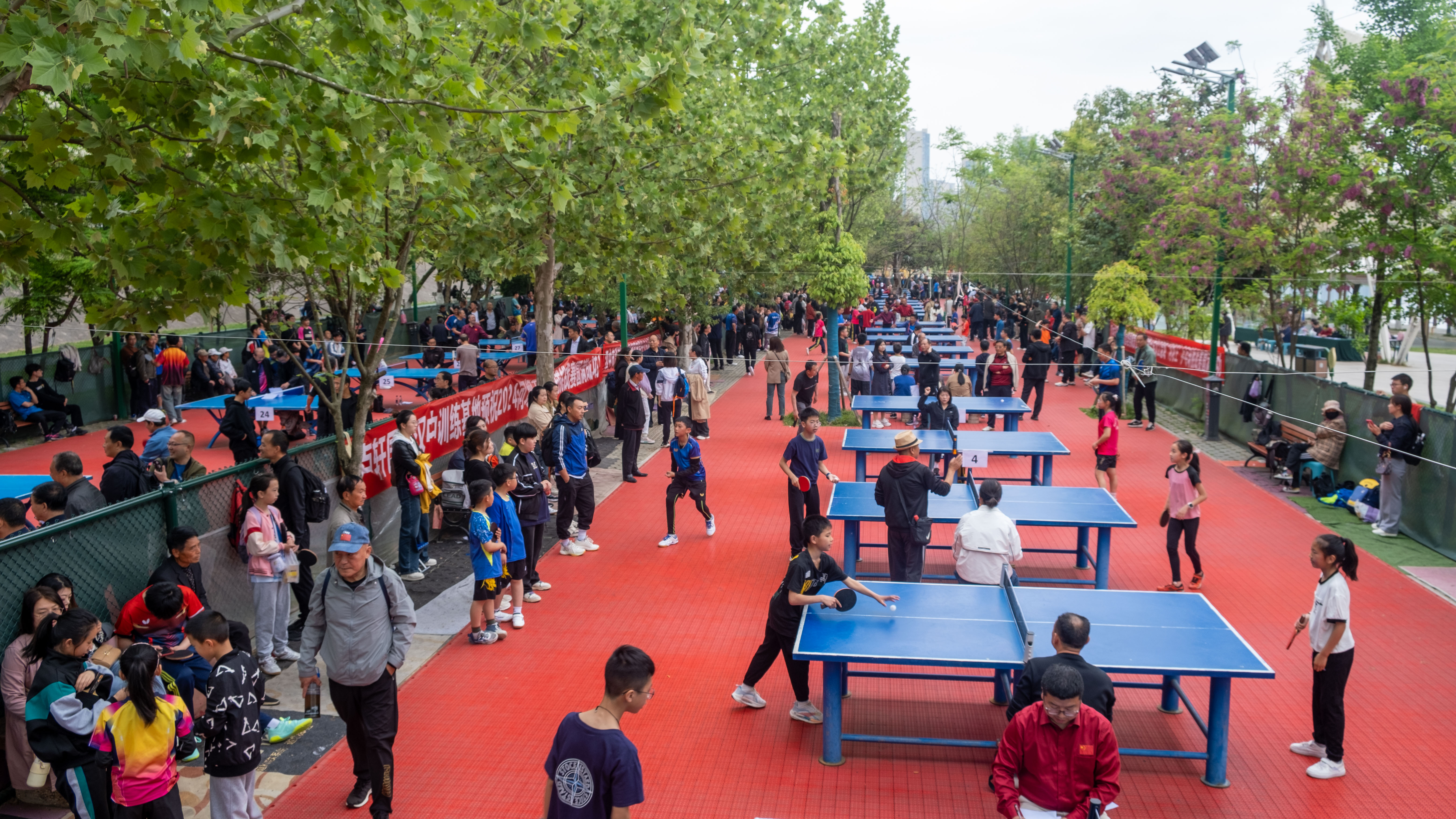 2024年汉中市第十届汉江流域“河坝王”乒乓球挑战赛开赛
