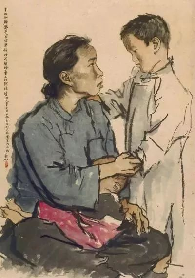 蒋兆和 《卖子图》 113×80cm 中国画 1939