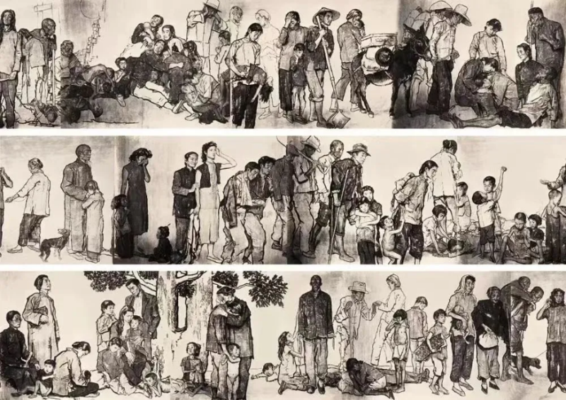 蒋兆和 《流民图》 1943 中国画 蒋兆和家属供图