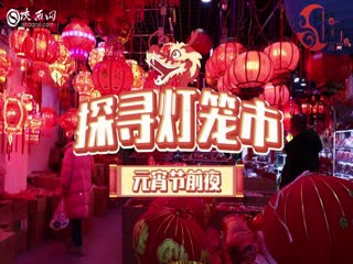 【网络中国节·元宵】元宵节前夜 探寻灯笼市
